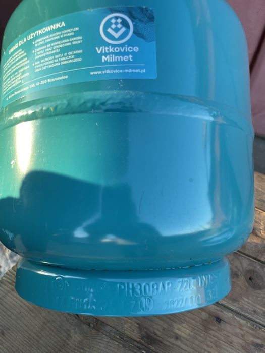 Балон газовий з заглушкою та насадкою для заправки