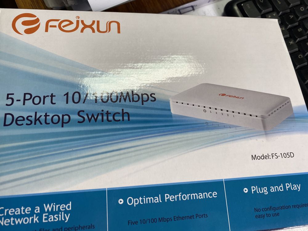 Switch 5 portas 10/100 mbps