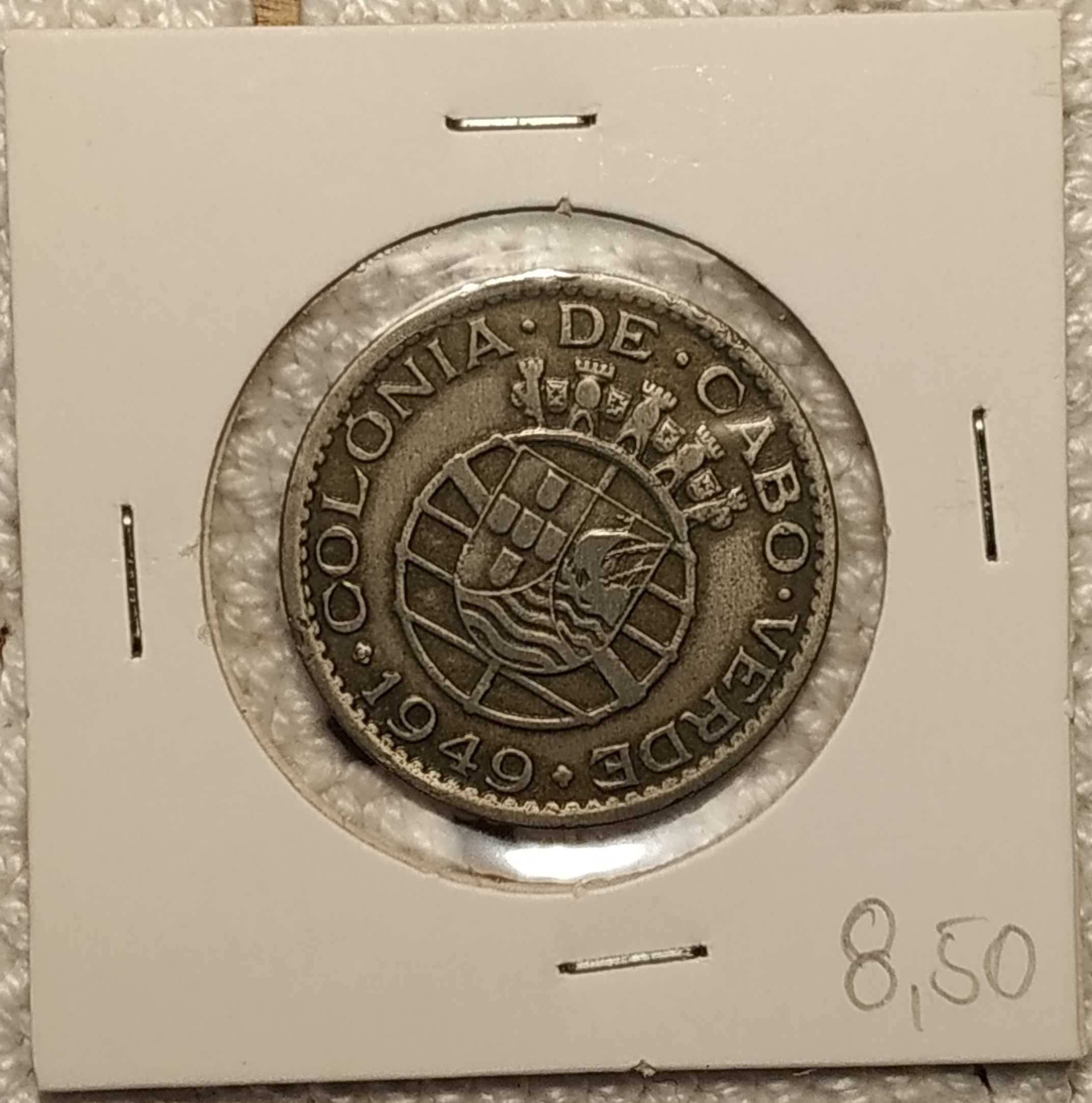 Cabo Verde - moeda de 1 escudo de 1949