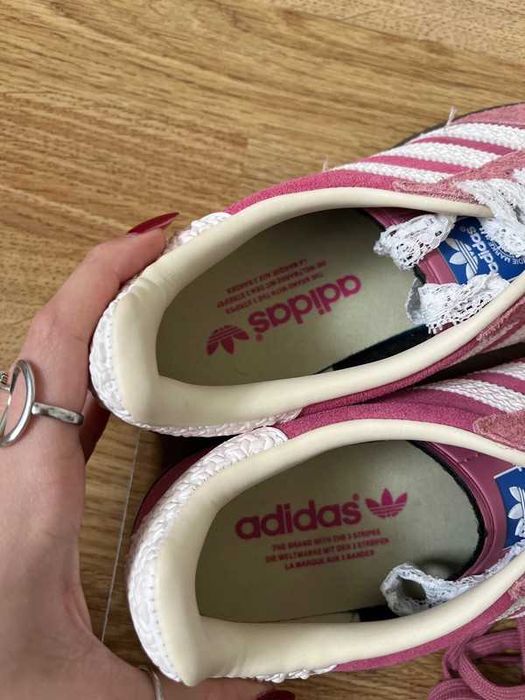 Adidas Gazelle Damskie Różowe Trampki, Rozmiar 39