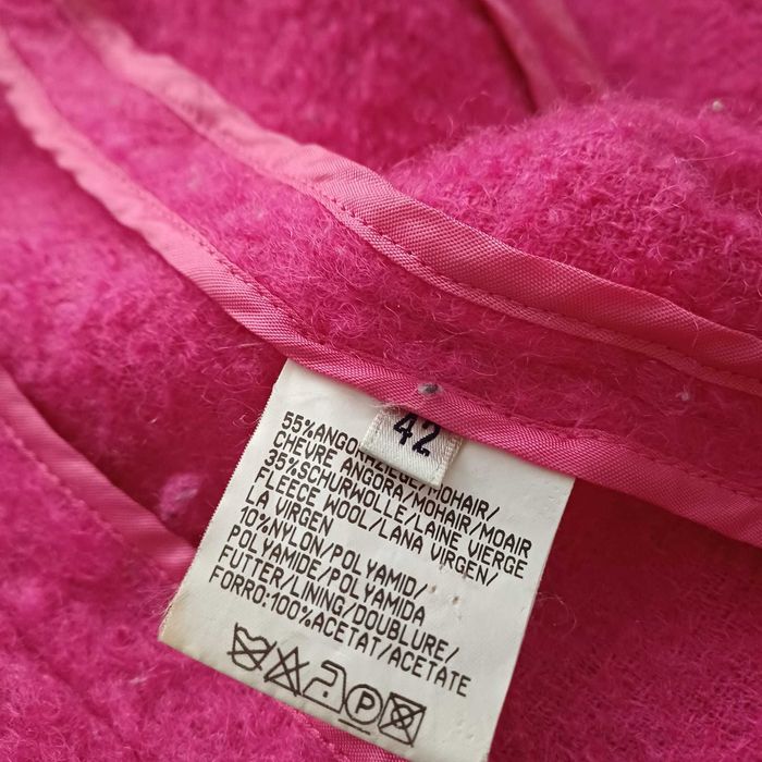Żakiet w kolorze fuksji, szlachetny skład
