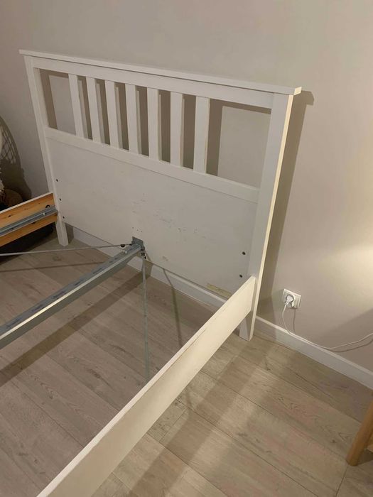 Rama łóżka, biała, 140x200 cm