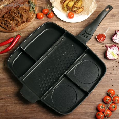 Инновационная сковорода гриль с антипригарным покрытием Magic Pan