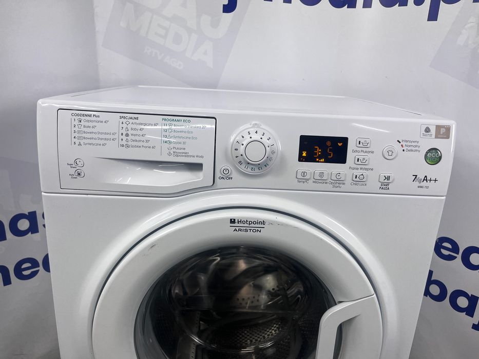 Pralka Hotpoit-Ariston Eco+ 7Kg/1200 Ob /A++ /Dostawa/90Dnigwarancja