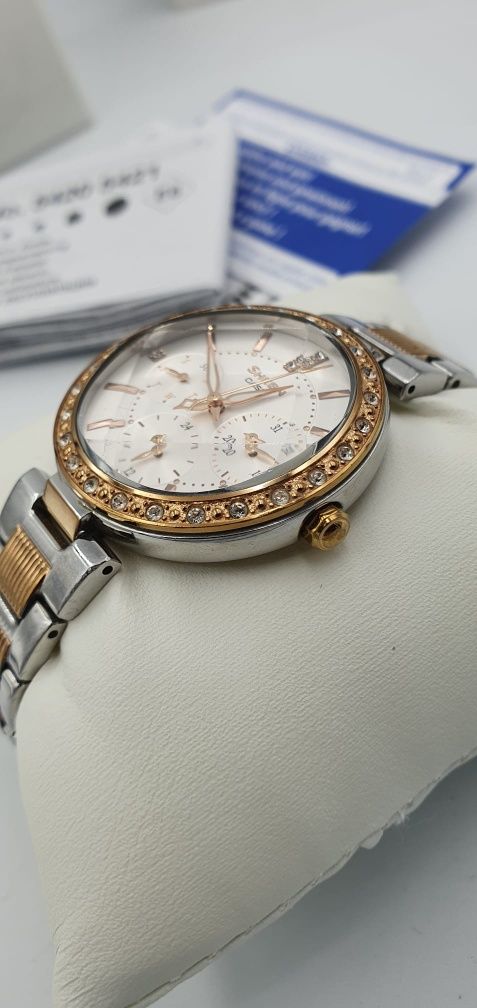 Casio Sheen Swarovski Crystals Chronograph damski zegarek, kryształki