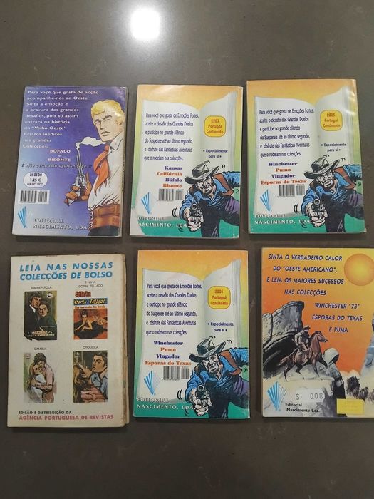 Vários livros de Ação e Aventura