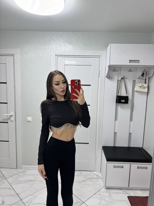 Топ з камінцями стразами