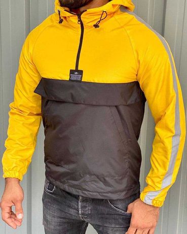 Куртка (анорак) Yellow/Black Reflective мужская i57/155-03