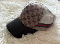 Czapka z daszkiem Gucci brązowa unisex regulowane zapięcie