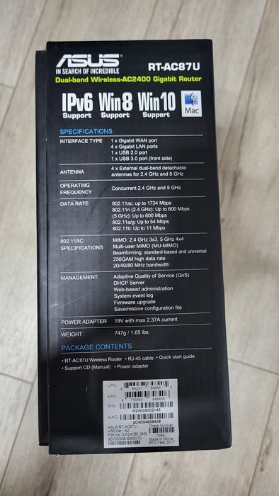 Роутер ASUS RT-AC87U в гарному робочому стані.