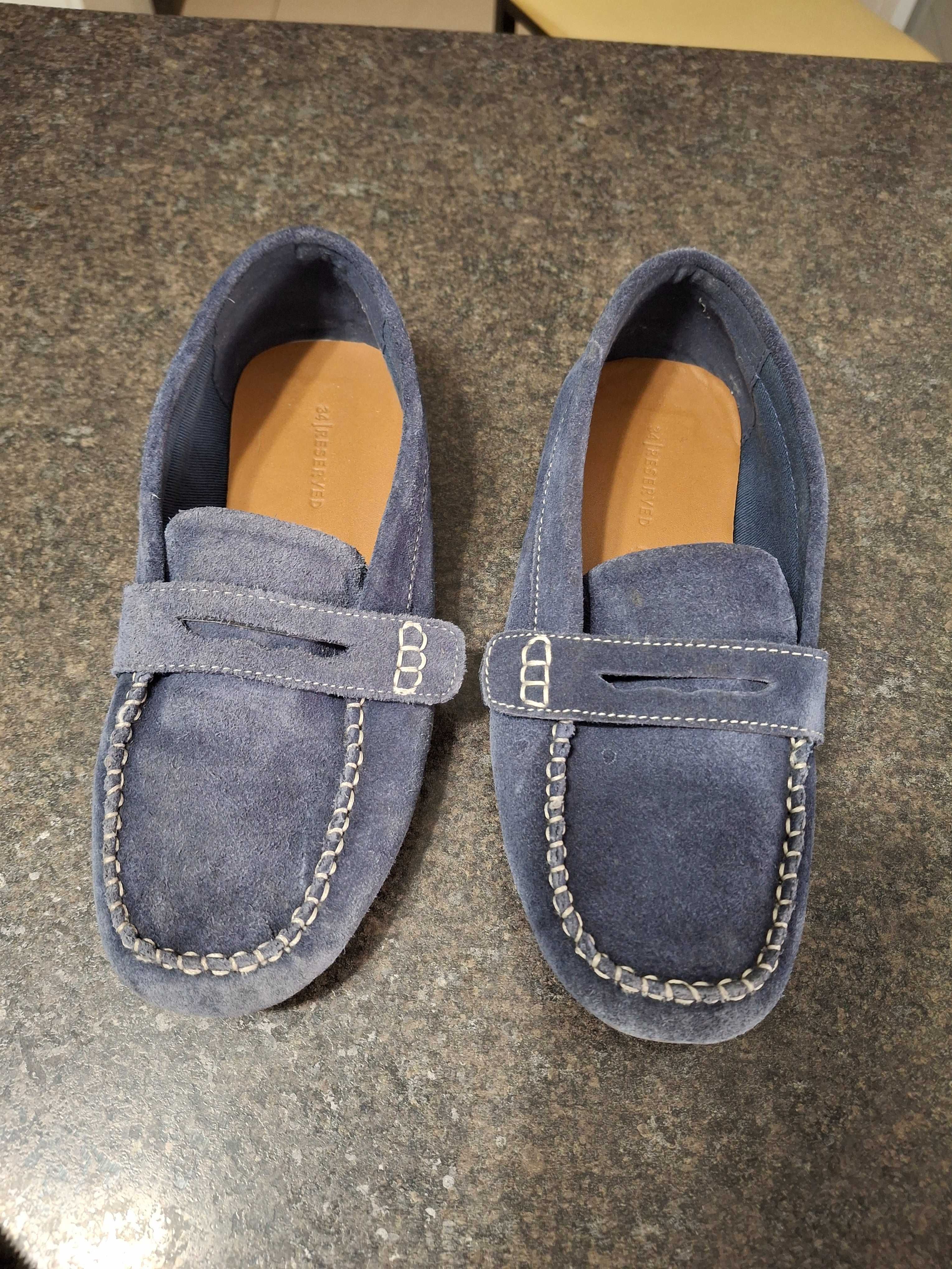 Mokasyny/buty zamsz r. 34 Reserved