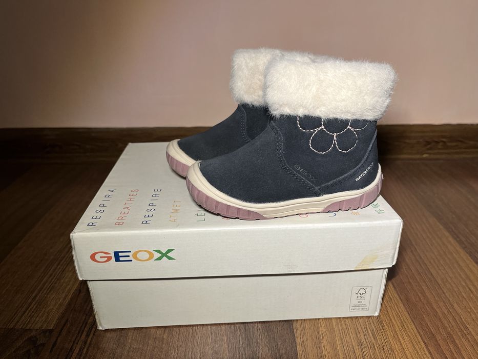 Чобітки черевики зимові Geox Omar 21 взуття на дівчинку