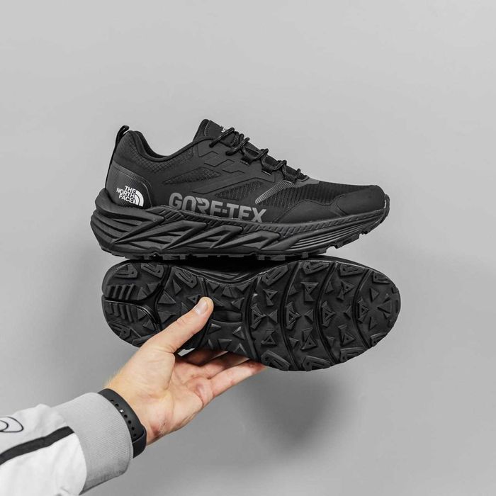 Чоловічі кросівки The North Face Gore-tex Black Termo (чорні) 3224