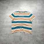 MĘSKA Koszulka Bawełna PREMIUM Paski Haftowane Logo Guess USA Casual