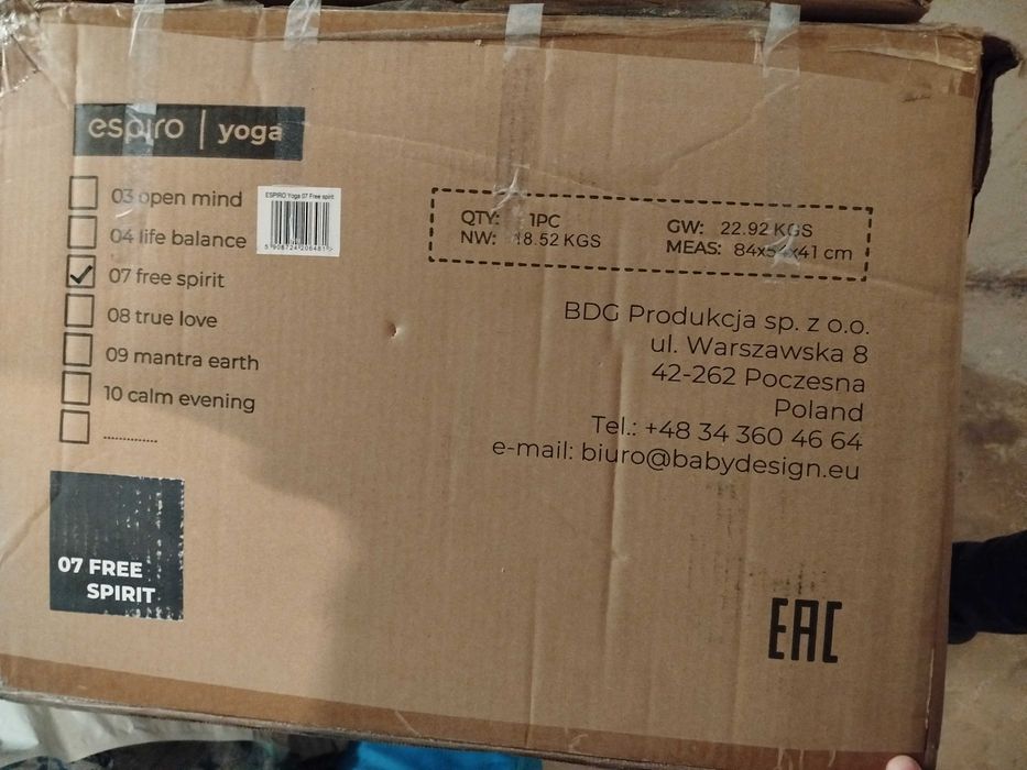 Wózek dziecięcy 2w1 Espiro Yoga