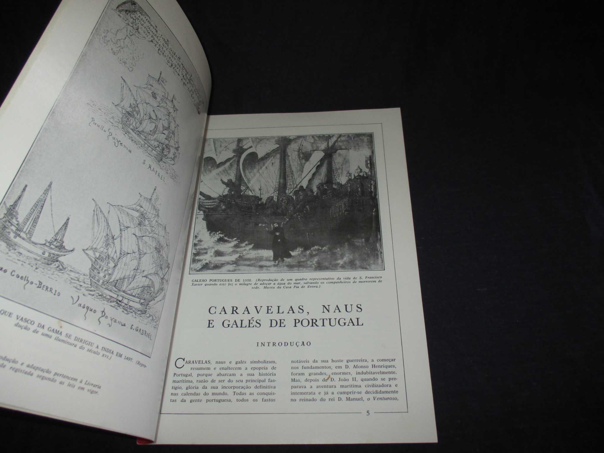 Livro Caravelas Naus e Galés de Portugal Enciclopédia pela Imagem