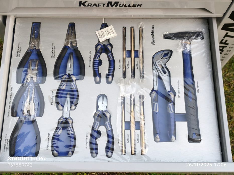 Carrinho de ferramentas Kraft Muller 8 gavetas 8 cheias