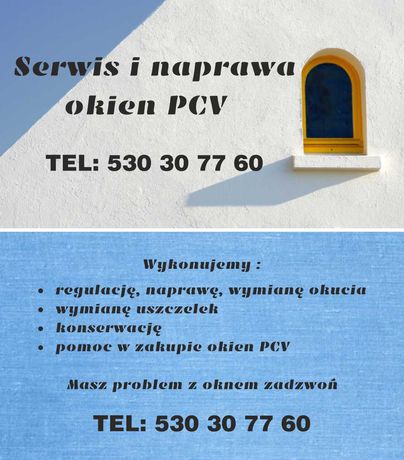 Serwis okien PCV, pogwarancyjnych