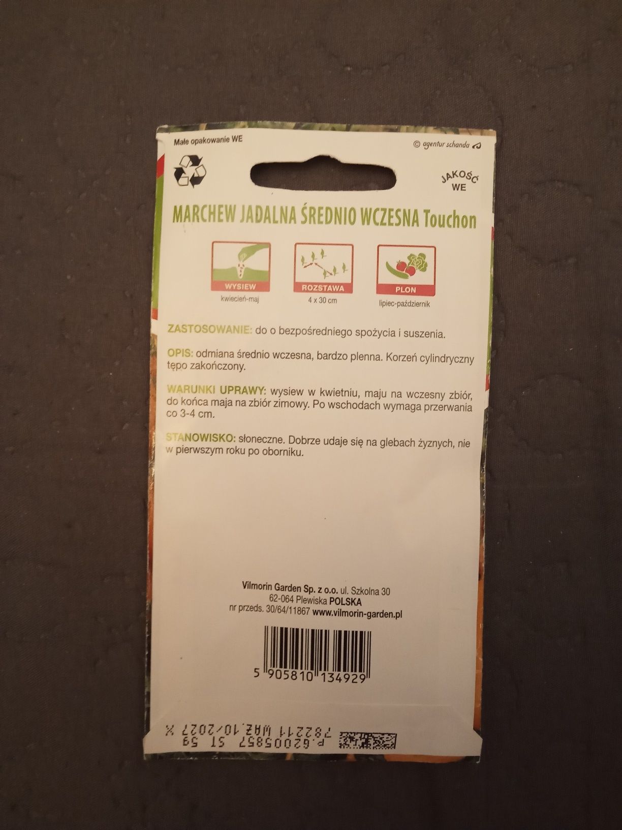 Marchew średnio wczesna Touchon