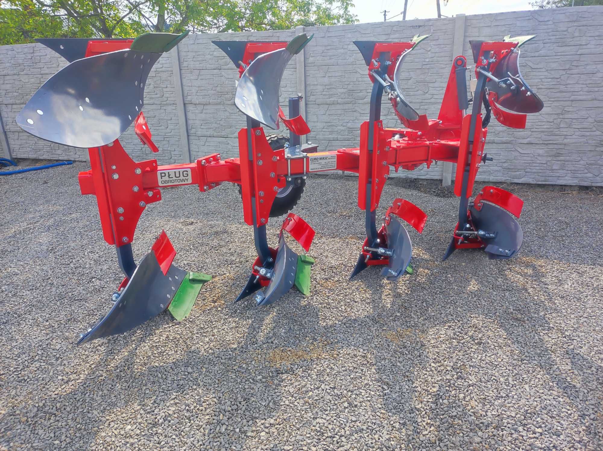 PŁUG OBROTOWY/ jednobelkowy EURO-MASZ odkładnie kvernalend 18" kołek