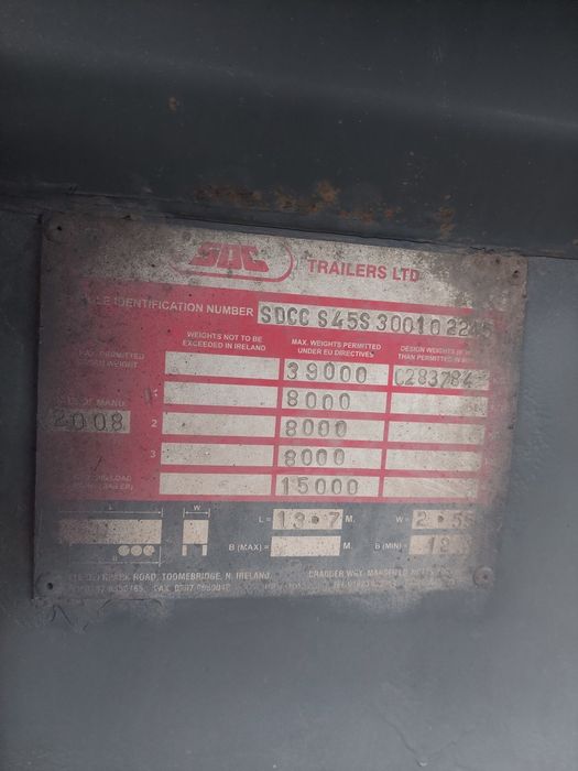 Причіп sdc trailers зерновоз в ідеальному стані