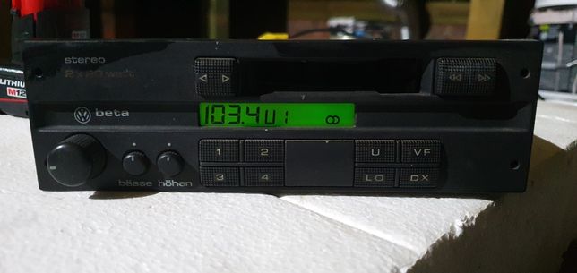 Radio Beta 3 sprawne kaseta zielone podświetlenie gt gti g60