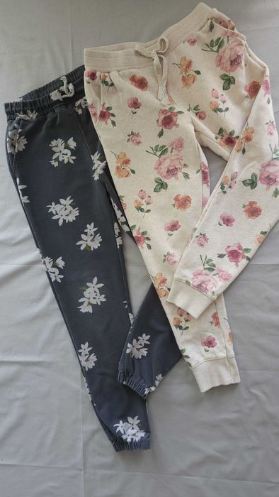 Zara spodnie dresowe kwiaty 164 (158)