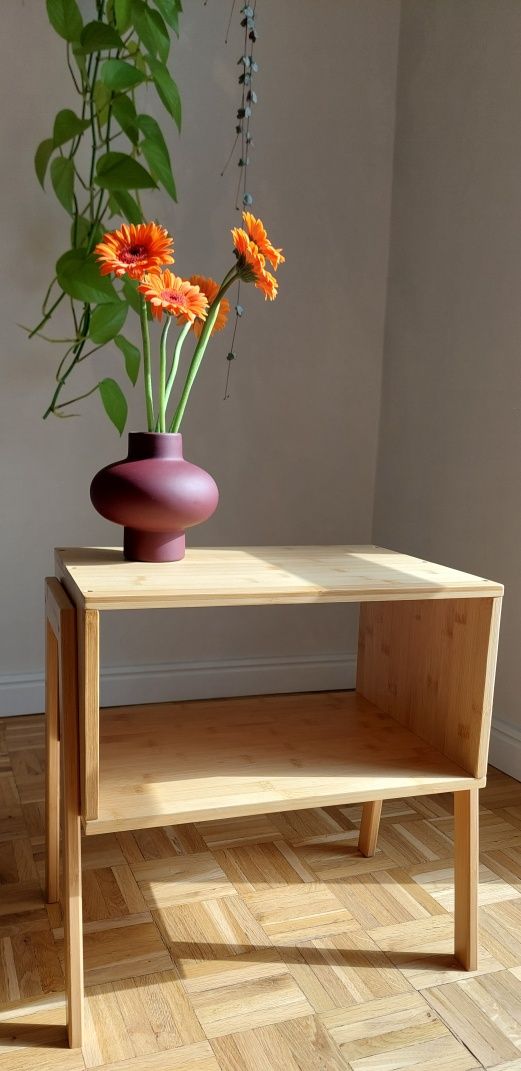 Urocza Szafeczka nocna stolik kawowy bambusowa boho skandynawska loft