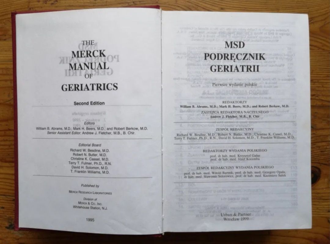 MSD Podręcznik geriatrii.