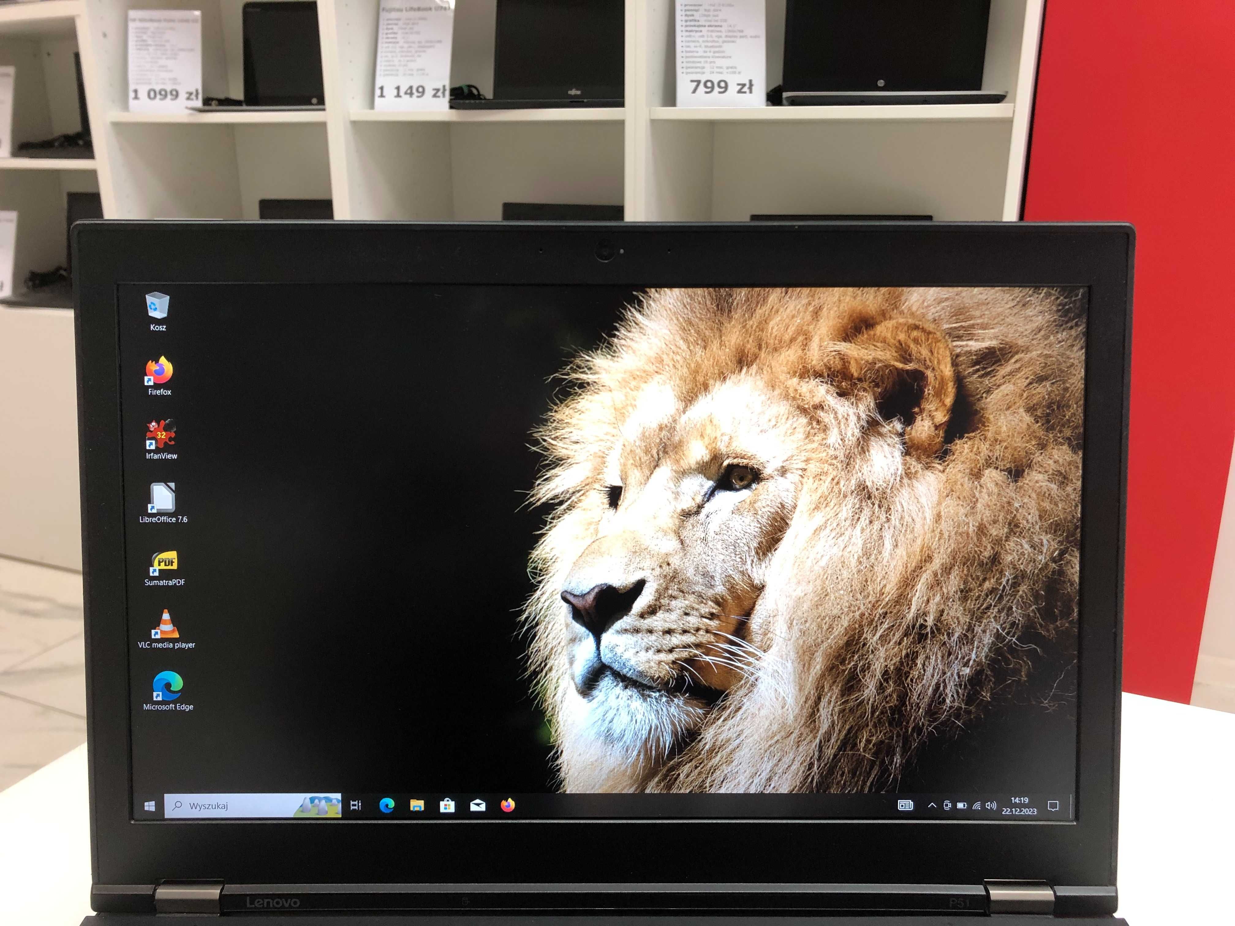 Solidny Lenovo ThinkPad P51 15" i7HQ 32GB 512SSD Quadro IPS FHD Kl. A