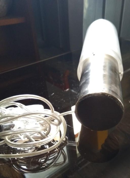 Candeeiro de Mesa com base em Inox