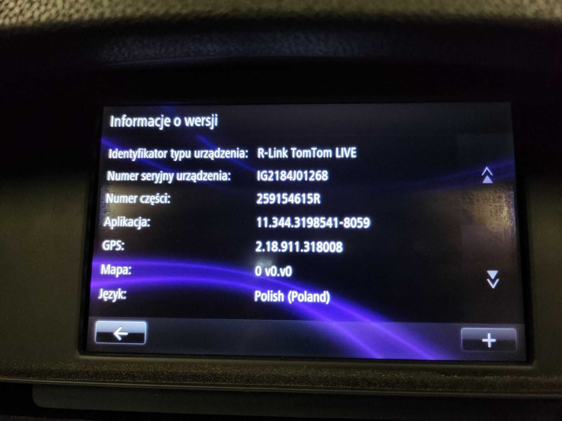 Radio + Ekran/Wyświetlacz R-link Rlink - Laguna III OEM KOD