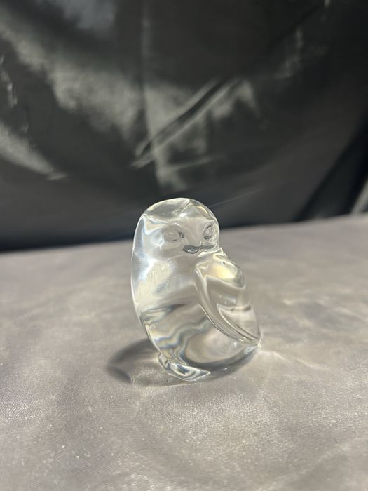 Szklana sowa – Hadeland Glassverk – szkło artystyczne, sygnowane
