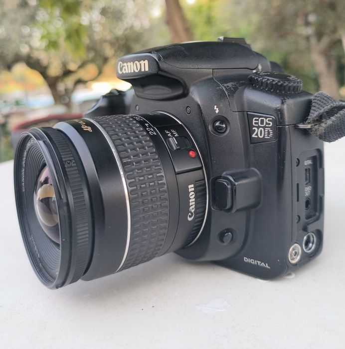 Câmera Canon 20D +lente 22-55 + Cartão 1gb