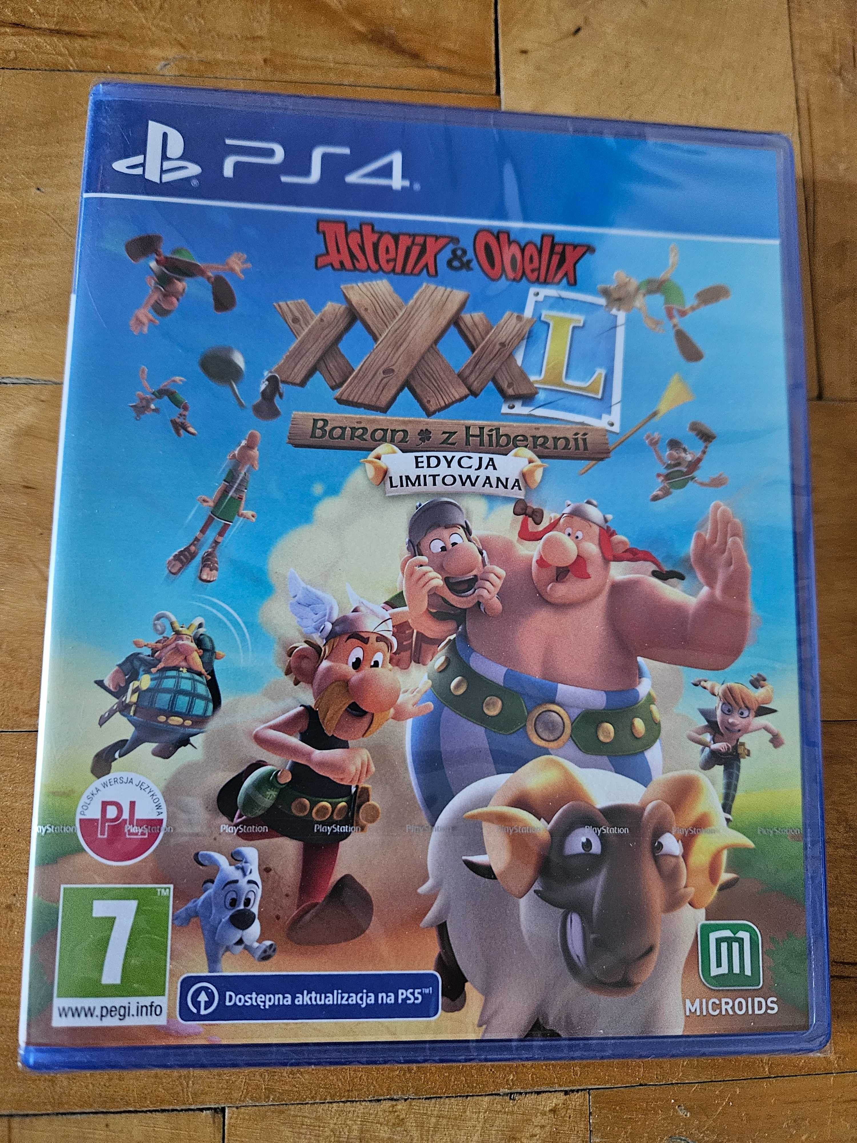 Nowa Asterix & Obelix XXXL Baran z Hibernii we folii na PS4 PL