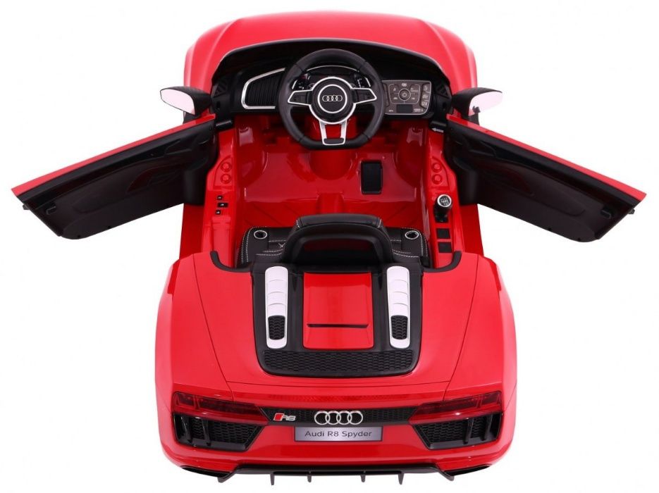 Audi R8 Spider Lakier 2 x 45W Akumulator 2 x 6V/7Ah