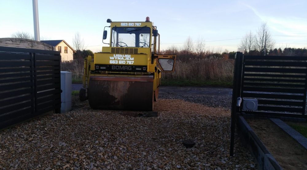 Usługa wynajem walca 7.5 tony