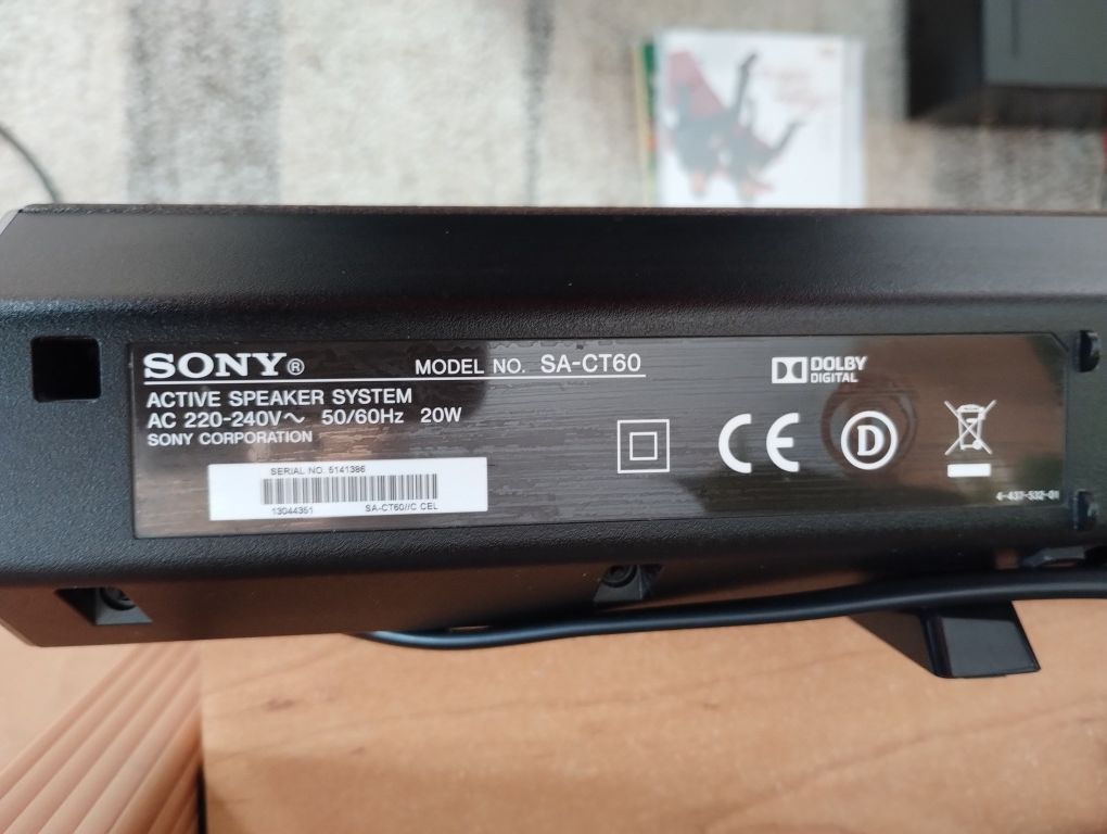 Sony SA-CT60 soundbar 2.1-kanałowy BLACK