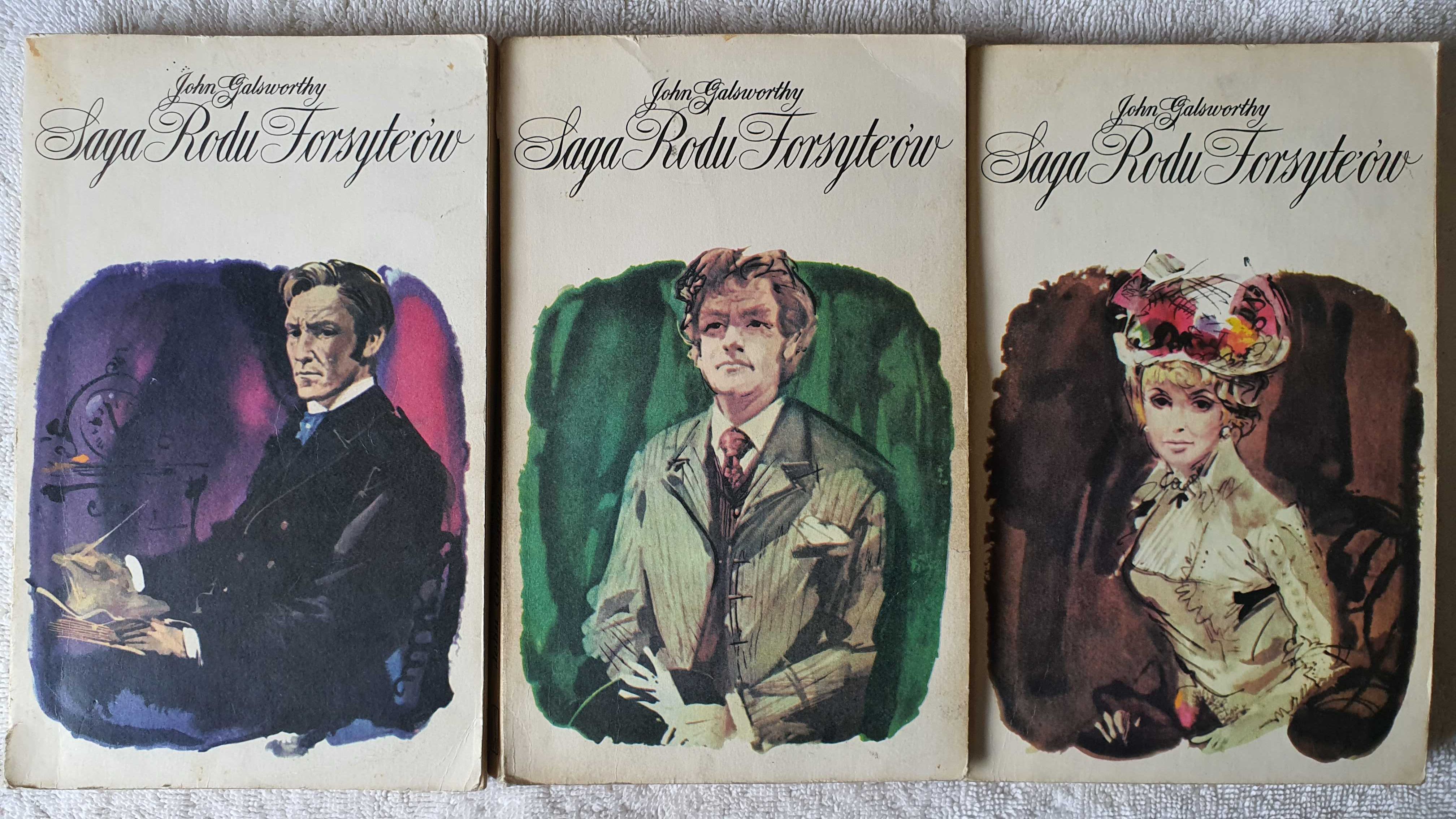 Saga Rodu Forsyteów tomy I II III - John Galsworthy, wyd. 1972
