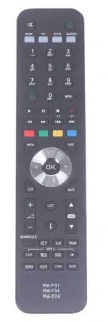 Pilot RM-F01/F04/E06 Humax HDR Freesat BOX HD-FOX