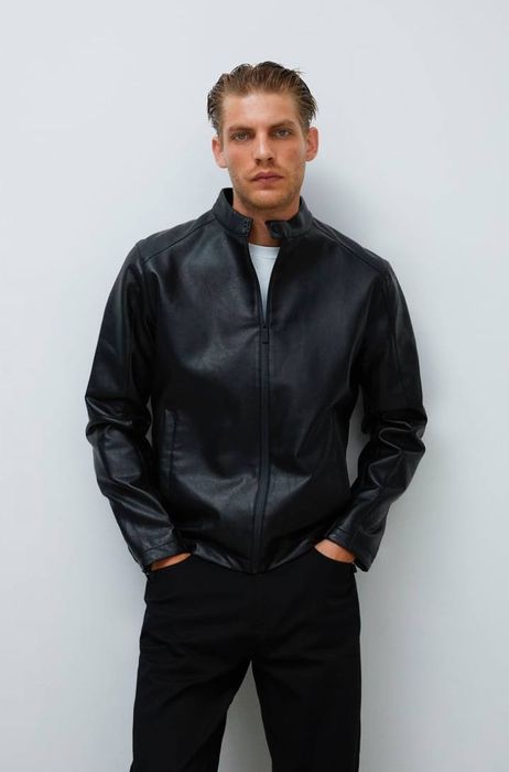 Куртка чоловіча Zara  Оригінал! Куртка з Еко шкіри Zara Оригінал!