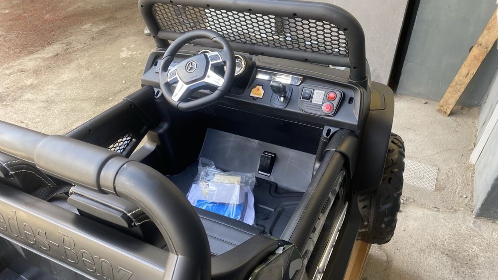 Mercedes Unimog samochód elektryczny dla dzieci 12V moro kola guma now