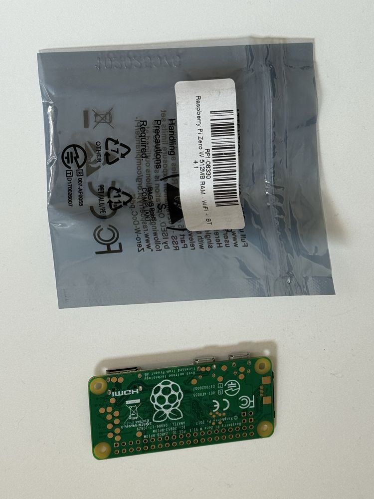 Raspberry Pi zero W (WiFi+BT)