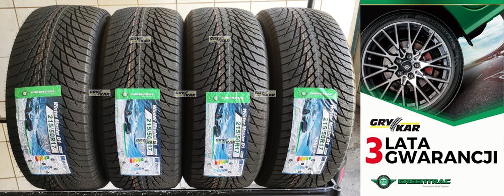 Opony 215/50R17 Greentrac Winter Master D1 4szt. C/C/70dB 3 lata gwar.