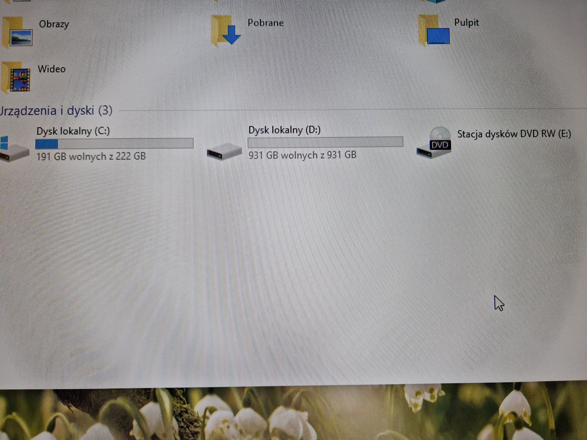 Komputer intel core i5, 8GB RAM, Windows 10