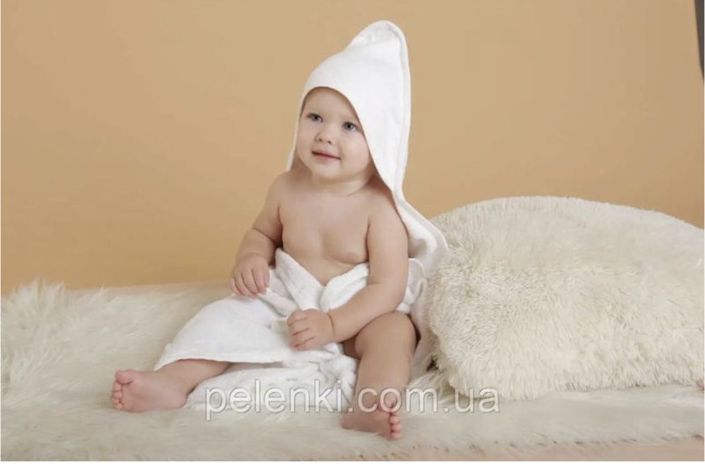 Рушник дитячий george полотенце для немовлят з кутиком
