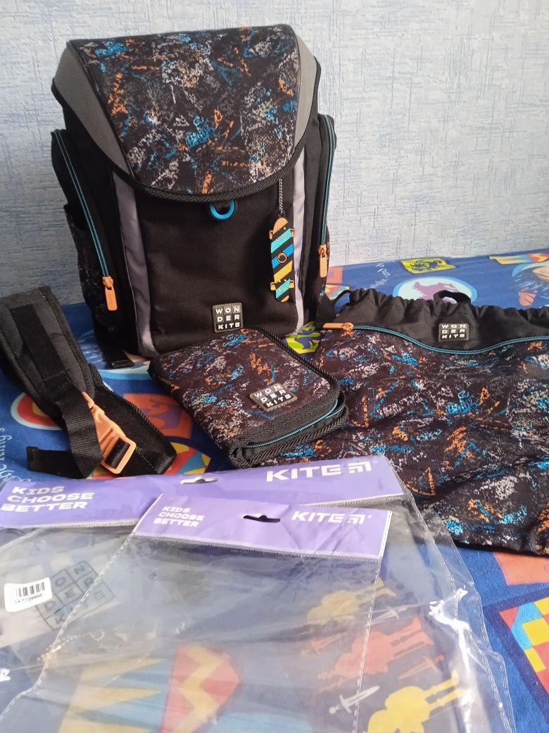 Портфель рюкзак 3в1 KITE 6-8років.