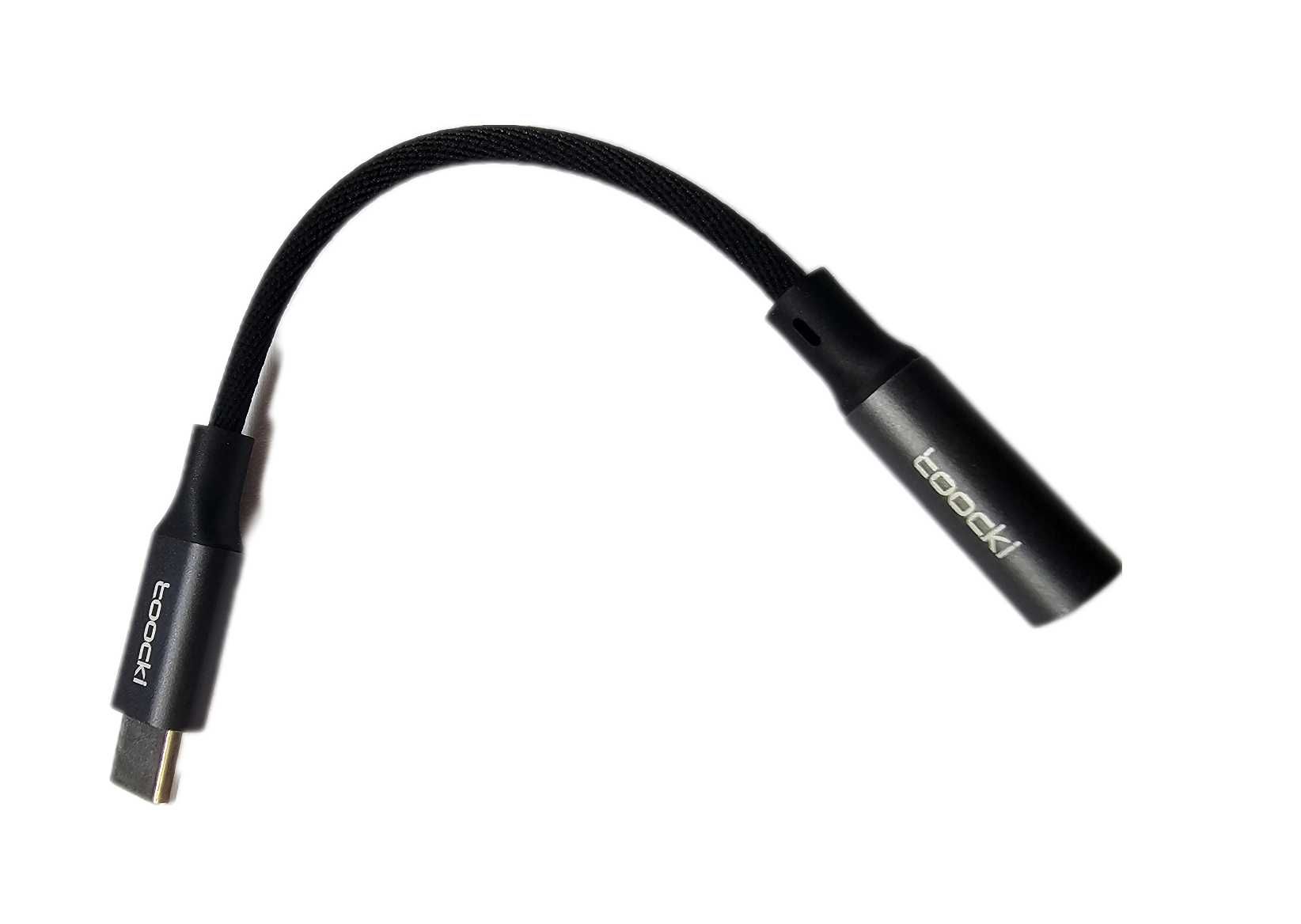 Adapter TOOCKI jack 3.5 mm – USB-C do słuchawek Samsung Doogee
