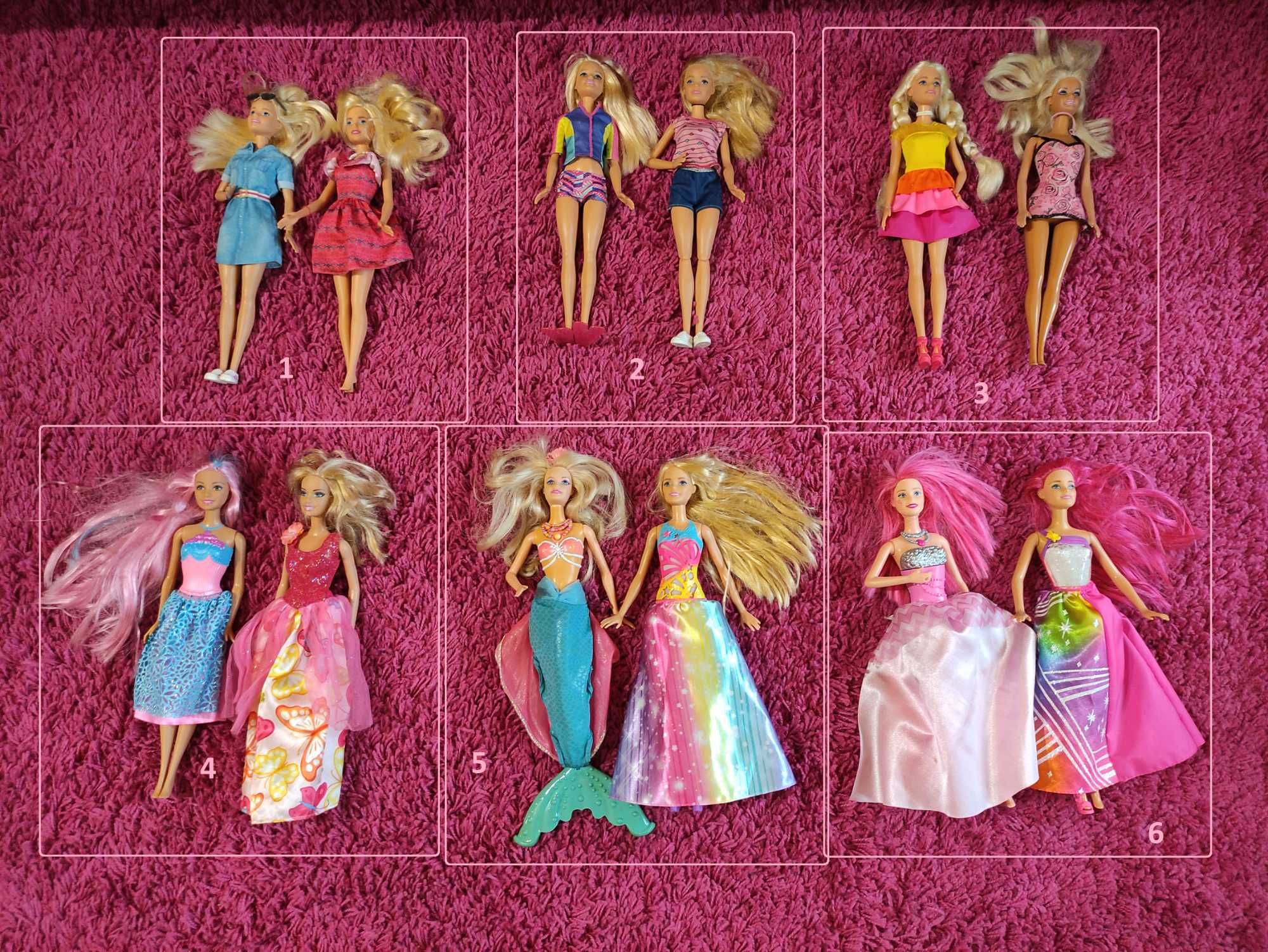 Várias BARBIES com algumas versões tem funções