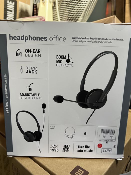 Headphones office lefties energy system novos
